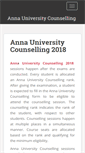 Mobile Screenshot of annauniversitycounselling.org